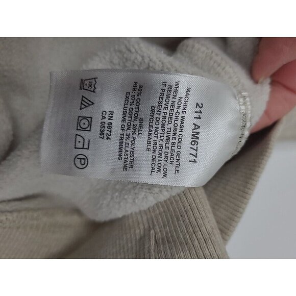 Columbia Pullover Sweatshirt Men's Size XL Cream 1/4 Zip - Picture 5 of 7